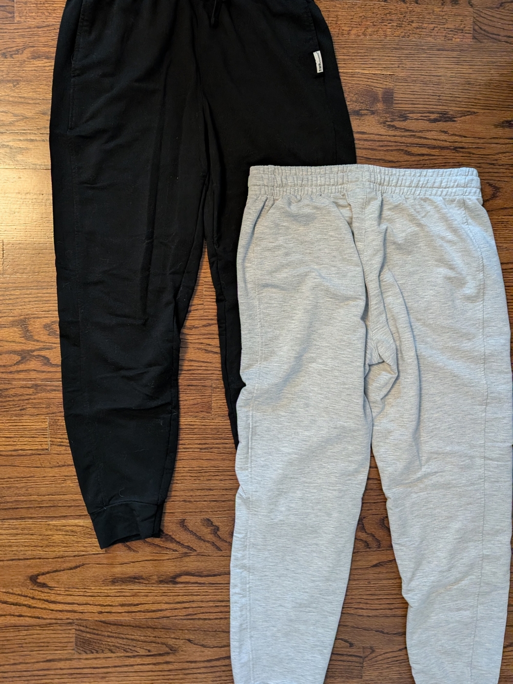 Frank & Oak Drawstring Jogger Pants - Black & Light Gray - Picture 2 of 5